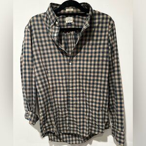 Men's stretch J. Crew long sleeve button down shirt - size medium (slim fit)